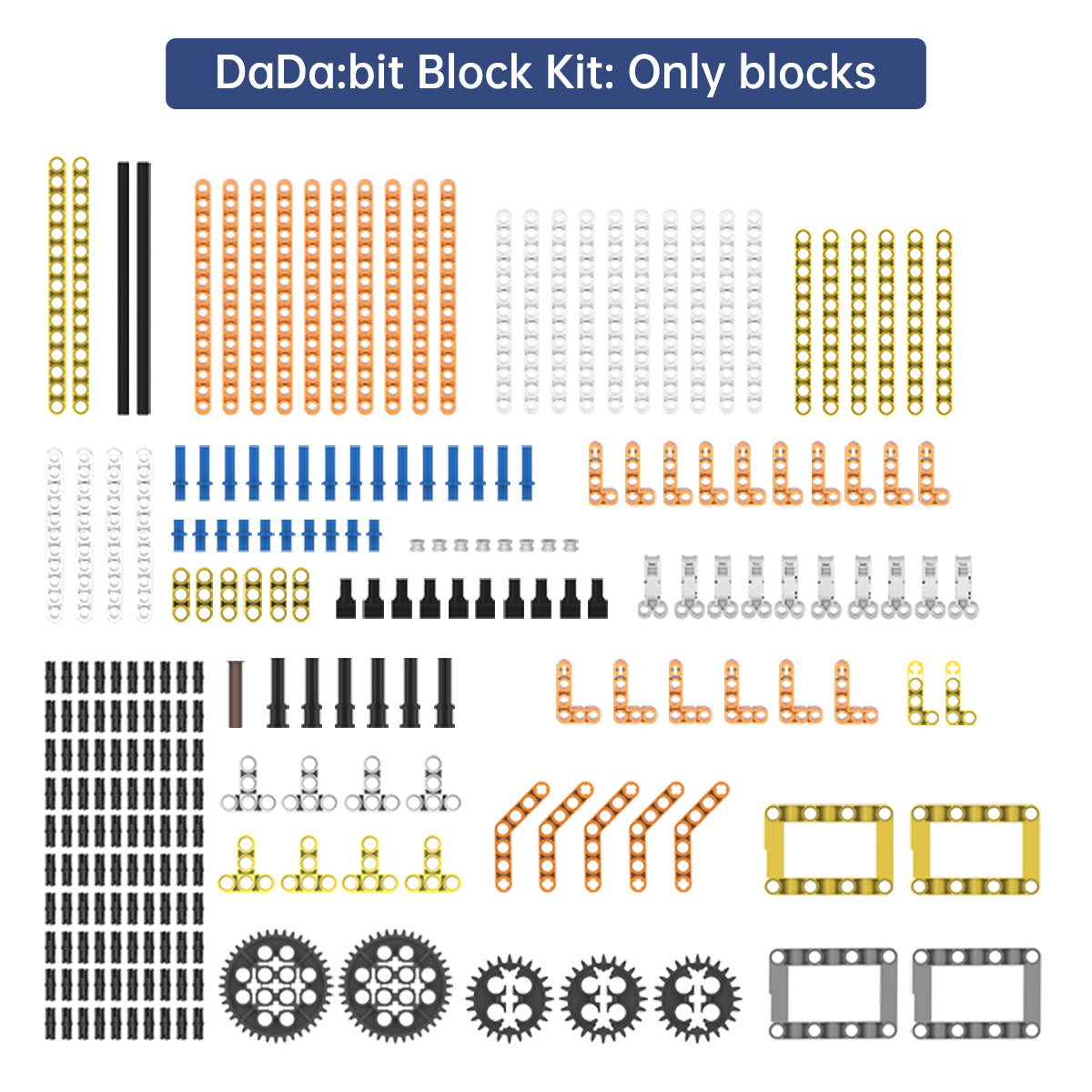 DaDa:bit  DIY Building Blocks Kit with 200+ Structural Parts for Building Inventions DaDa:bit  DIY Building Blocks Kit with 200+ Structural Parts for Building Inventions